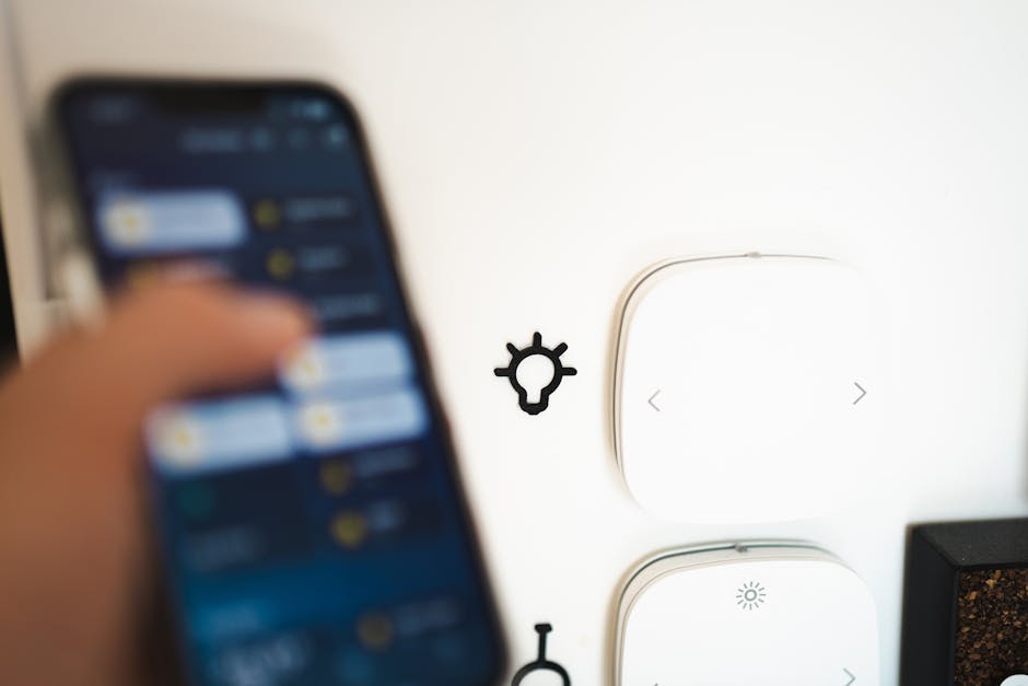 Person adjusting smart home security alerts on a phone app